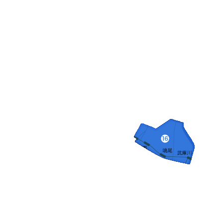 西宮市武庫川駅～甲子園駅以北エリアの地図