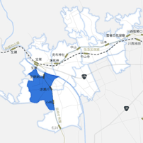 小林～宝塚南口駅以西・南口・中州エリアのイメージマップ