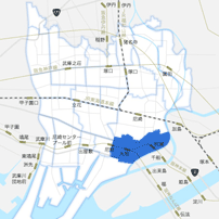 杭瀬駅～大物駅周辺エリアのイメージマップ