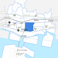 魚崎駅北東側エリアのイメージマップ