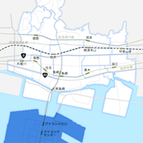六甲アイランドエリアのイメージマップ