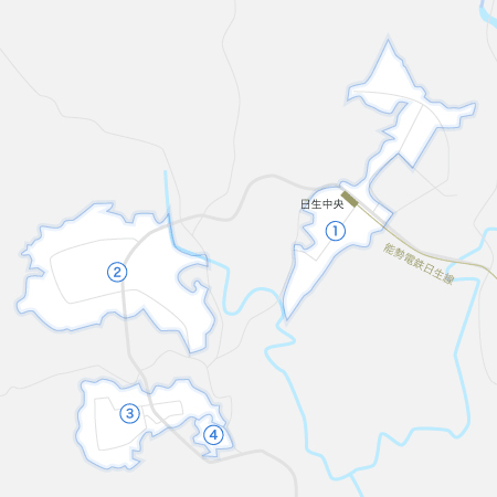 猪名川町の地図