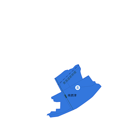 摂津市鳥飼(南西側)エリアの地図
