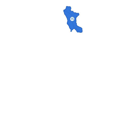 宝塚市山手台エリアの地図