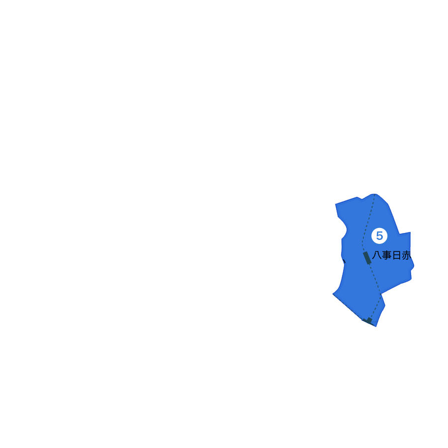名古屋市昭和区山手グリーンロード（山手通）沿いエリアの地図