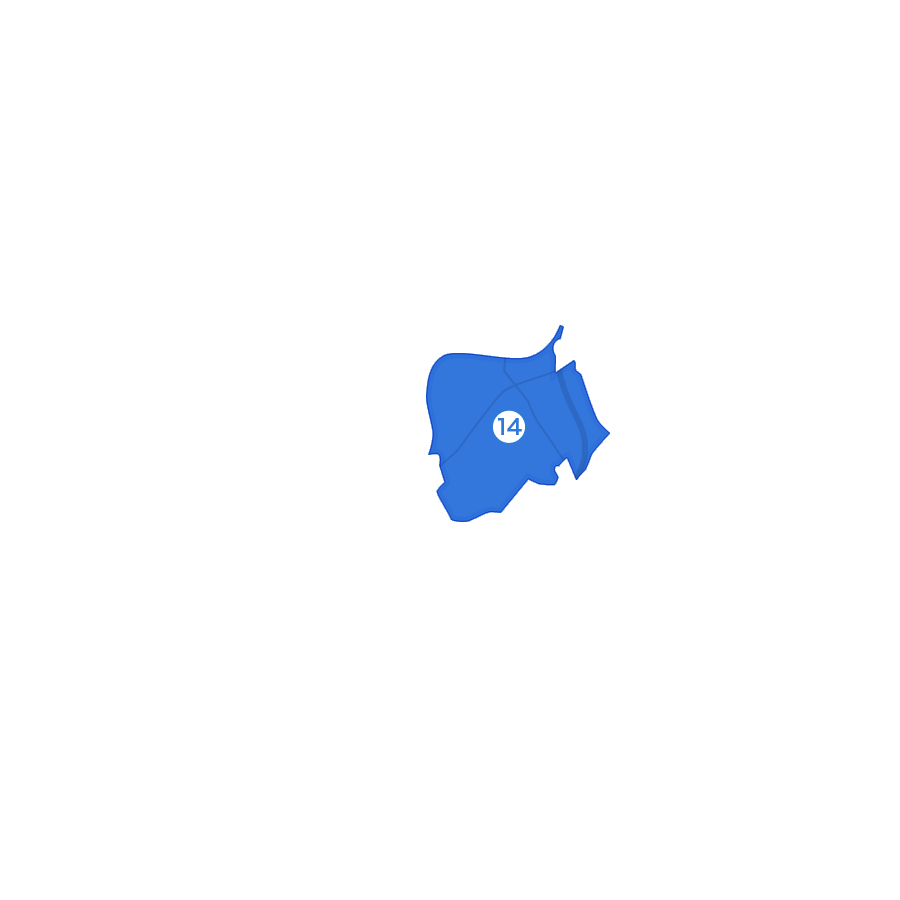 名古屋市守山区吉根周辺エリアの地図