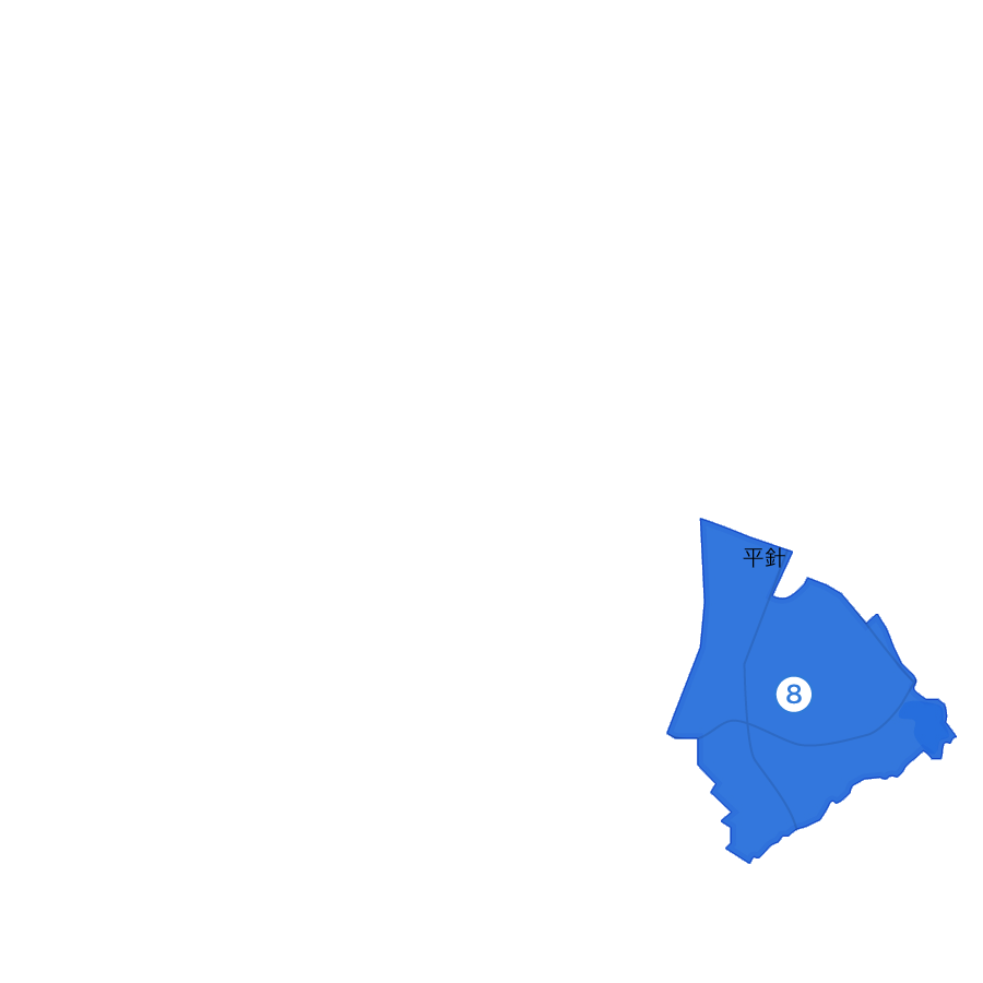 名古屋市天白区平針・向が丘周辺エリアの地図