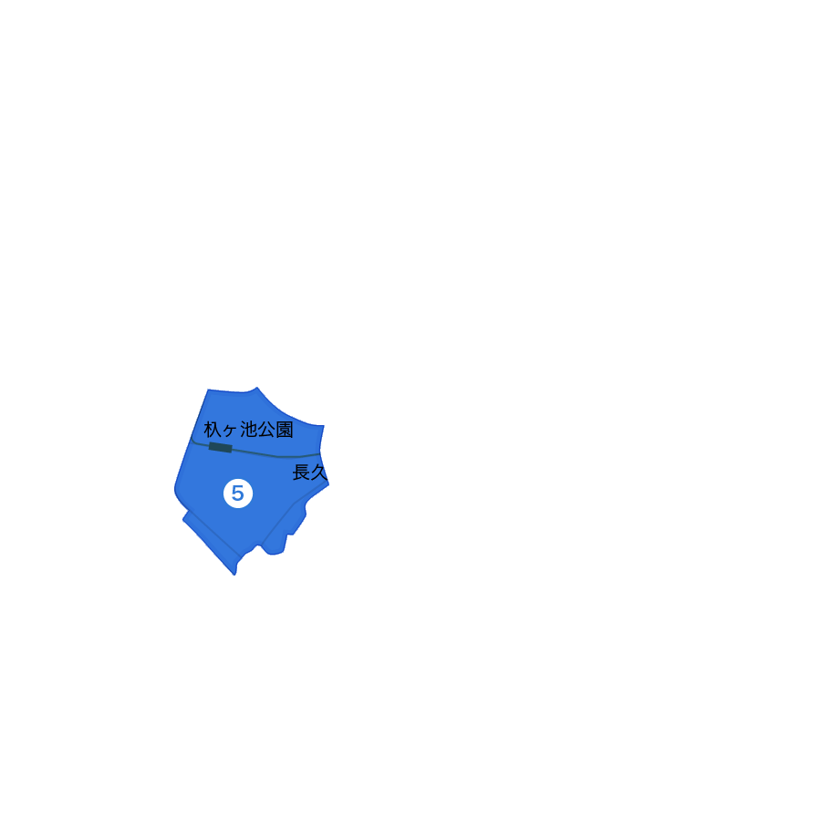 長久手市杁ケ池公園駅周辺エリアの地図
