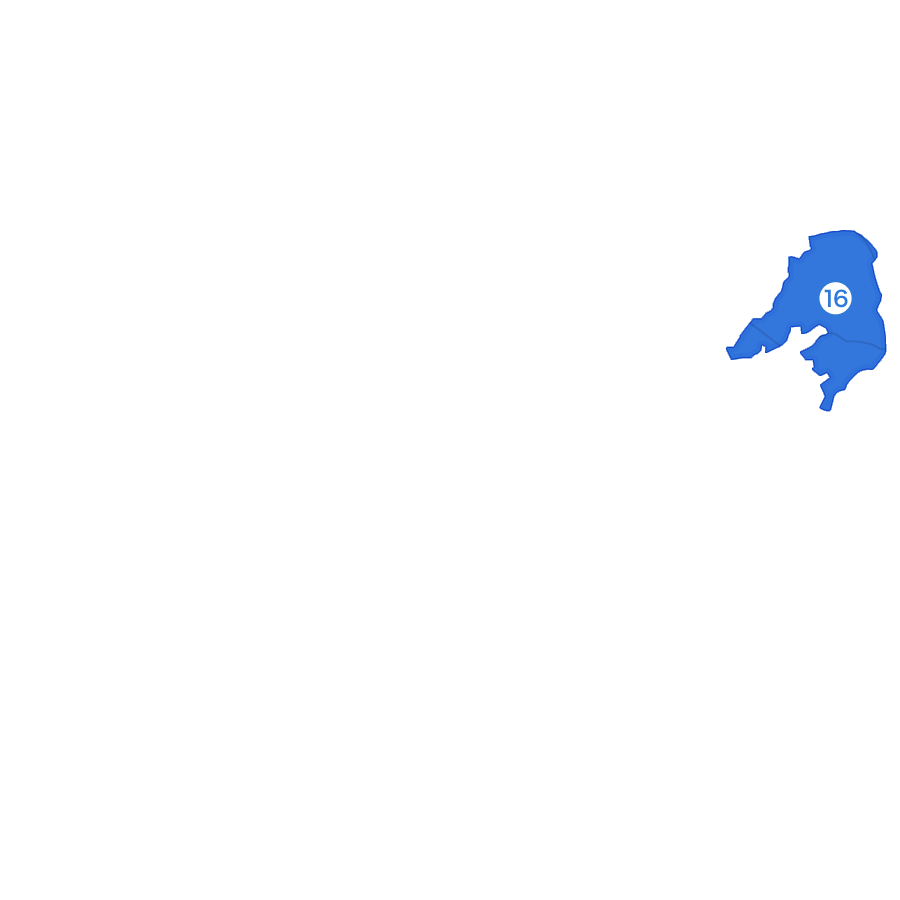 日進市米野木町三ケ峯エリアの地図