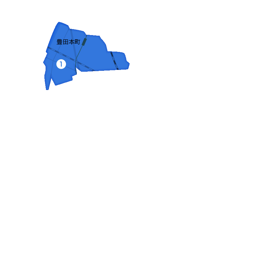 名古屋市南区「豊田本町」駅周辺エリアの地図