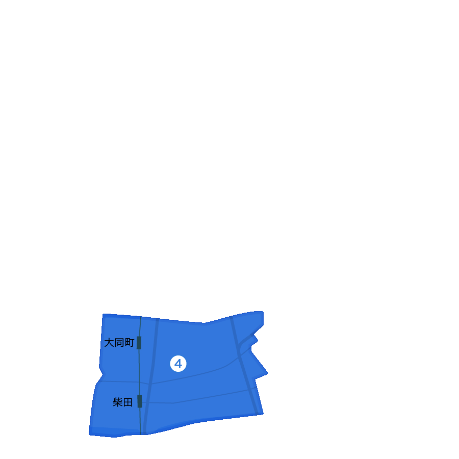 名古屋市南区「大同」駅〜「柴田」駅周辺エリアの地図