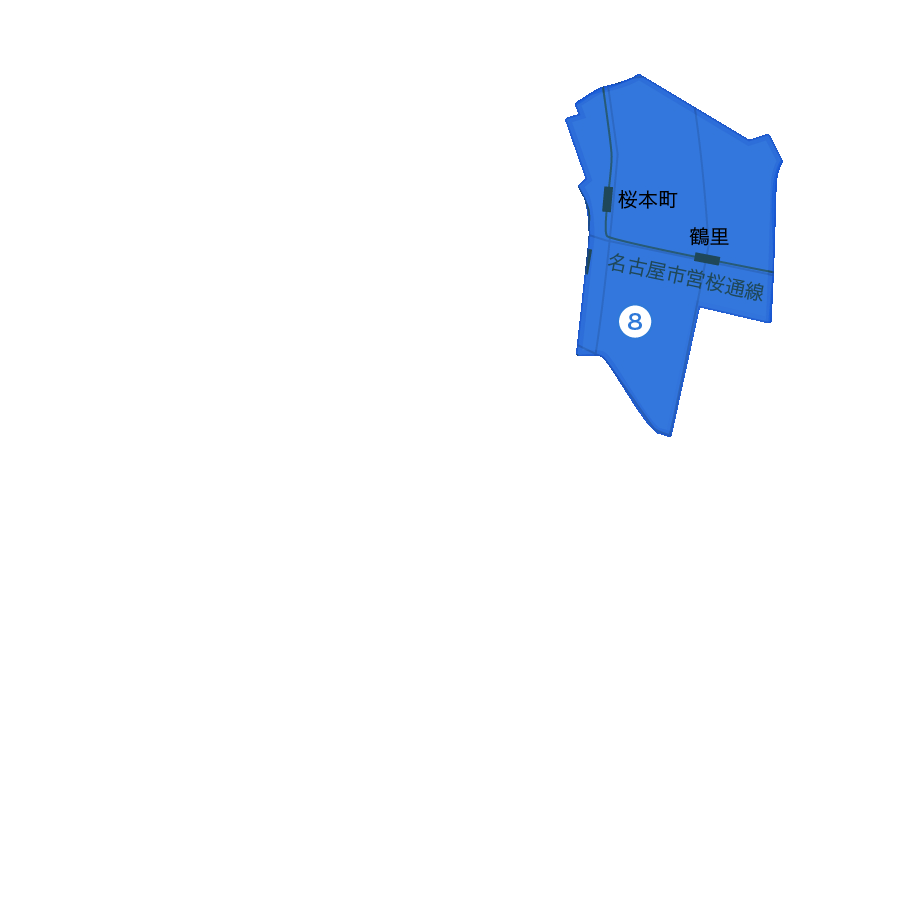 名古屋市南区『笠寺公園』周辺エリアの地図