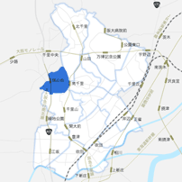 南千里駅以西エリアのイメージマップ
