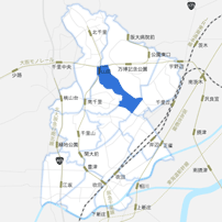 山田西エリアのイメージマップ