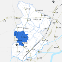 千里山駅周辺エリアのイメージマップ