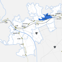 山本駅以北山手エリアのイメージマップ