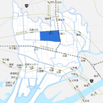 阪急塚口駅以南、JR塚口駅以西エリアのイメージマップ