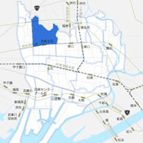 武庫之荘駅以北エリアのイメージマップ
