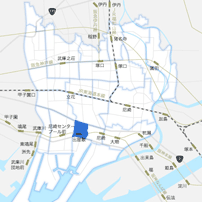 出屋敷駅周辺エリアのイメージマップ
