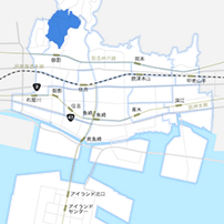 鴨子ケ原周辺エリアのイメージマップ