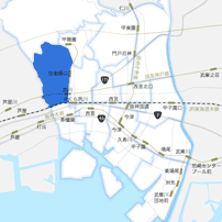 夙川駅～苦楽園口駅以西エリアのイメージマップ