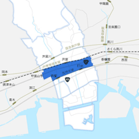 JR以南～阪神以北エリアのイメージマップ