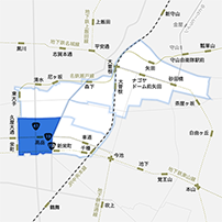 泉・東桜エリアのイメージマップ