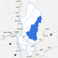 畑・五月丘・渋谷・緑丘・旭丘エリアのイメージマップ