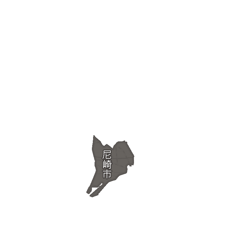 尼崎市のエリア地図